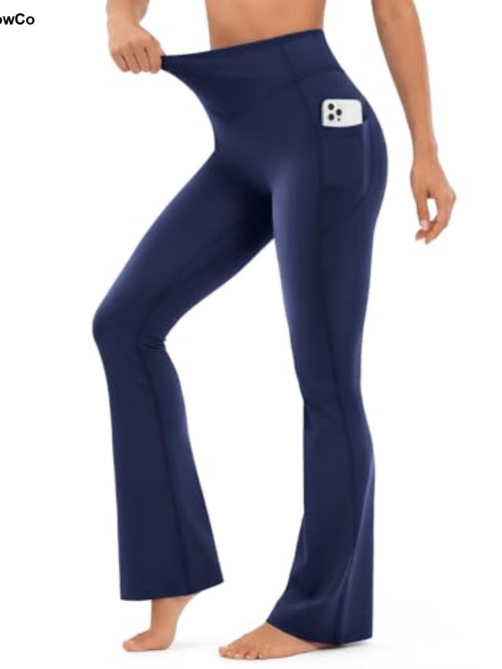 Nylon Lycra Flared Seamless Yoga Pants Scrunch Butt Bootcut Tall Women